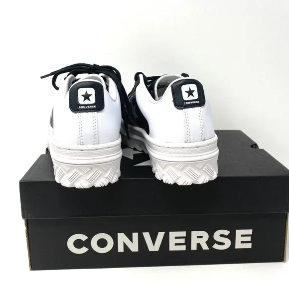 💖MEGA SALE💖Converse Women  Rivals PRO LEATHER X2 OX Black White Low   168760C - Picture 5 of 11